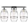 Ballston Vaz 28" Wide 3 Light Polished Chrome Bath Light w/ 8" Cl