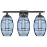 Ballston Vaz 28"W 3 Light Oiled Bronze Bath Light w/ 8" Princess