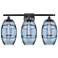 Ballston Vaz 28"W 3 Light Oiled Bronze Bath Light w/ 8" Princess