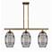 Ballston Vaz 36"W 3-Light Brushed Brass Stem Island Light w/ 8" S