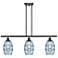 Ballston Vaz 36"W 3-Light Oiled Bronze Stem Island Light w/ 6" Bl