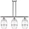 Ballston Vaz 36"W 3-Light Satin Nickel Stem Island Light w/ 8" Cl