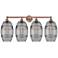 Ballston Vaz 4-Light Oiled Bronze Vanity Light w/ Clear Shades