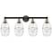 Ballston Vaz 4-Light Vanity Light w/ Clear Shade