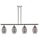 Ballston Vaz 48"W 4-Light Chrome Stem Island Light w/ 6" Smoke Sh