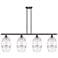 Ballston Vaz 48"W 4-Light Oiled Bronze Stem Island Light w/ 8" Cl
