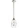 Ballston Vaz 5.88" Wide Polished Nickel Stemmed Mini Pendant w/ Clear