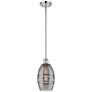 Ballston Vaz 5.88"W Chrome Stemmed Mini Pendant w/ Light Smoke Shade