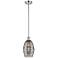 Ballston Vaz 5.88"W Chrome Stemmed Mini Pendant w/ Light Smoke Shade