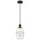Ballston Vaz 5.88"W Oil Rubbed Bronze Corded Mini Pendant w/ Clear Sha