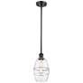 Ballston Vaz 5.88"W Oil Rubbed Bronze Stemmed Mini Pendant w/ Clear Sh