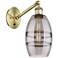 Ballston Vaz 8.13"H Antique Brass Adjustable Sconce w/ Smoke Shade