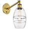 Ballston Vaz 8.13"H Brushed Brass Adjustable Sconce w/ Clear Shade