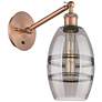 Ballston Vaz 8.13"H Copper Vertically Adjustable Sconce w/ Smoke Shade