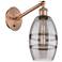 Ballston Vaz 8.13"H Copper Vertically Adjustable Sconce w/ Smoke Shade
