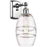 Ballston Vaz 9.13" High Polished Chrome Sconce With Clear Shade
