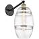 Ballston Vaz 9.88"H Black Brass Vertically Adjustable Sconce w/ Clear