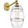 Ballston Vaz 9.88"H Brushed Brass Adjustable Sconce w/ Clear Shade