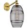 Ballston Vaz 9.88"H Brushed Brass Adjustable Sconce w/ Smoke Shade