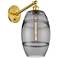 Ballston Vaz 9.88"H Gold Vertically Adjustable Sconce w/ Smoke Shade