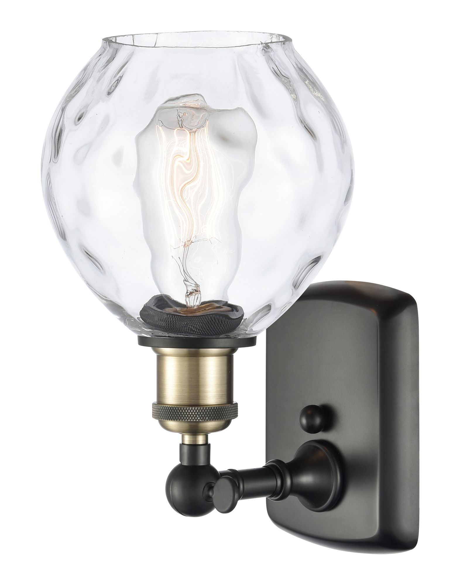 Image 2 Ballston Waverly 11" High Black Antique Brass Wall Sconce more views