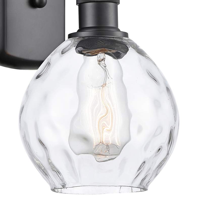 Image 2 Ballston Waverly 11" High Matte Black Wall Sconce more views