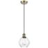 Ballston Waverly 6" Antique Brass Corded Mini Pendant w/ Clear Shade