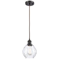 Ballston Waverly 6" LED Mini Pendant - Oil Rubbed Bronze - Clear Shade