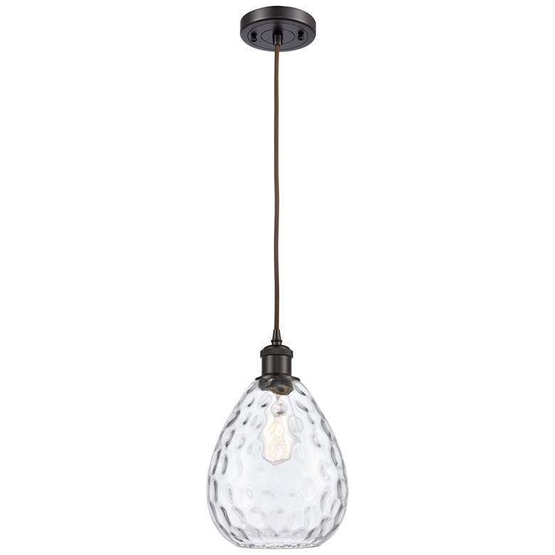 Image 1 Ballston Waverly 8" LED Mini Pendant - Oil Rubbed Bronze - Clear Shade