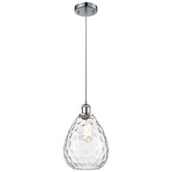 Ballston Waverly 8" LED Mini Pendant - Polished Chrome - Clear Shade