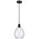 Ballston Waverly 8" Wide Bronze Corded Mini Pendant w/ Clear Shade