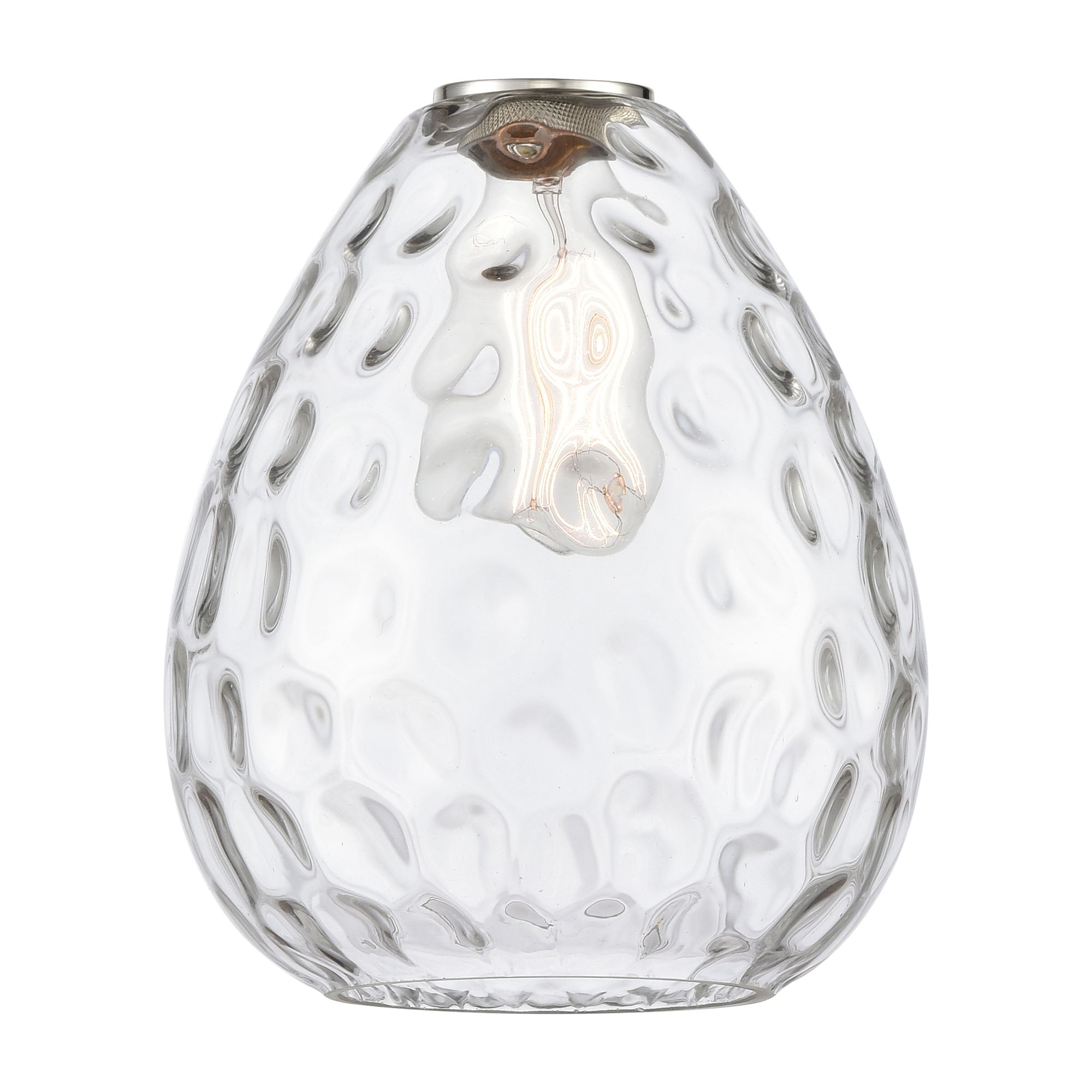 Image 4 Ballston Waverly 8" Wide Satin Gold Corded Mini Pendant w/ Clear Shade more views