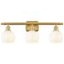 1_Ballston White Venetian 26"W Satin Gold 3-Light Bath Light