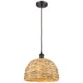 Innovations Lighting Woven Rattan Bronze Collection