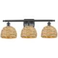 Innovations Lighting Woven Rattan Black Collection