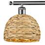 2_Ballston Woven Rattan 38" Wide Chrome 4-Light Bath Light more views