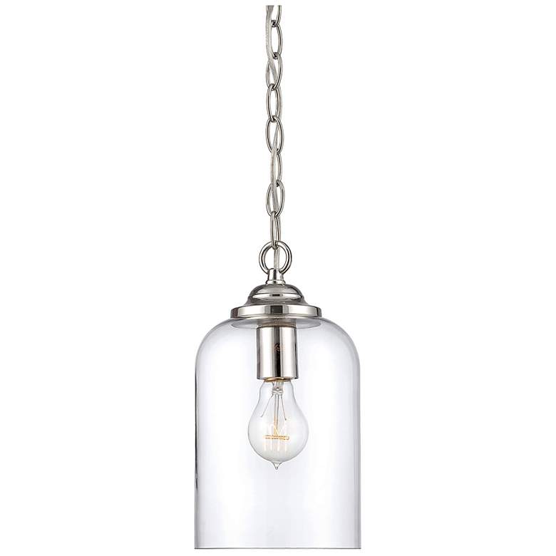 Image 1 Bally 1-Light Pendant in Polished Nickel