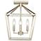 Balmoral 12" Wide Modern Gold 4-Light Ceiling Light