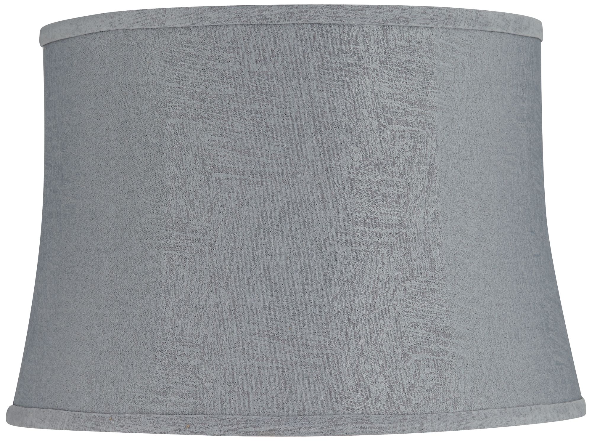 Image Balta Gray Softback Drum Lamp Shade 14x16x11 (Spider)