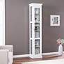 Balterley 15 3/4" Wide White 6-Shelf Curio Cabinet
