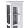 Balterley 15 3/4" Wide White 6-Shelf Curio Cabinet