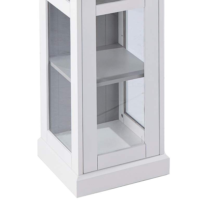 Image 4 Balterley 15 3/4 inch Wide White 6-Shelf Curio Cabinet more views