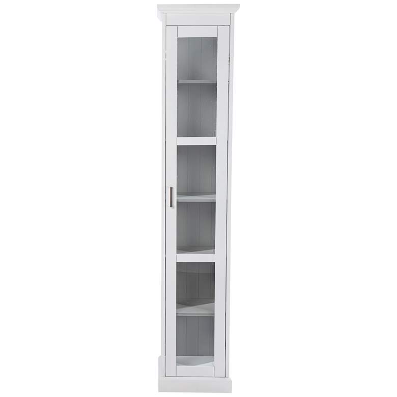 Image 5 Balterley 15 3/4 inch Wide White 6-Shelf Curio Cabinet more views