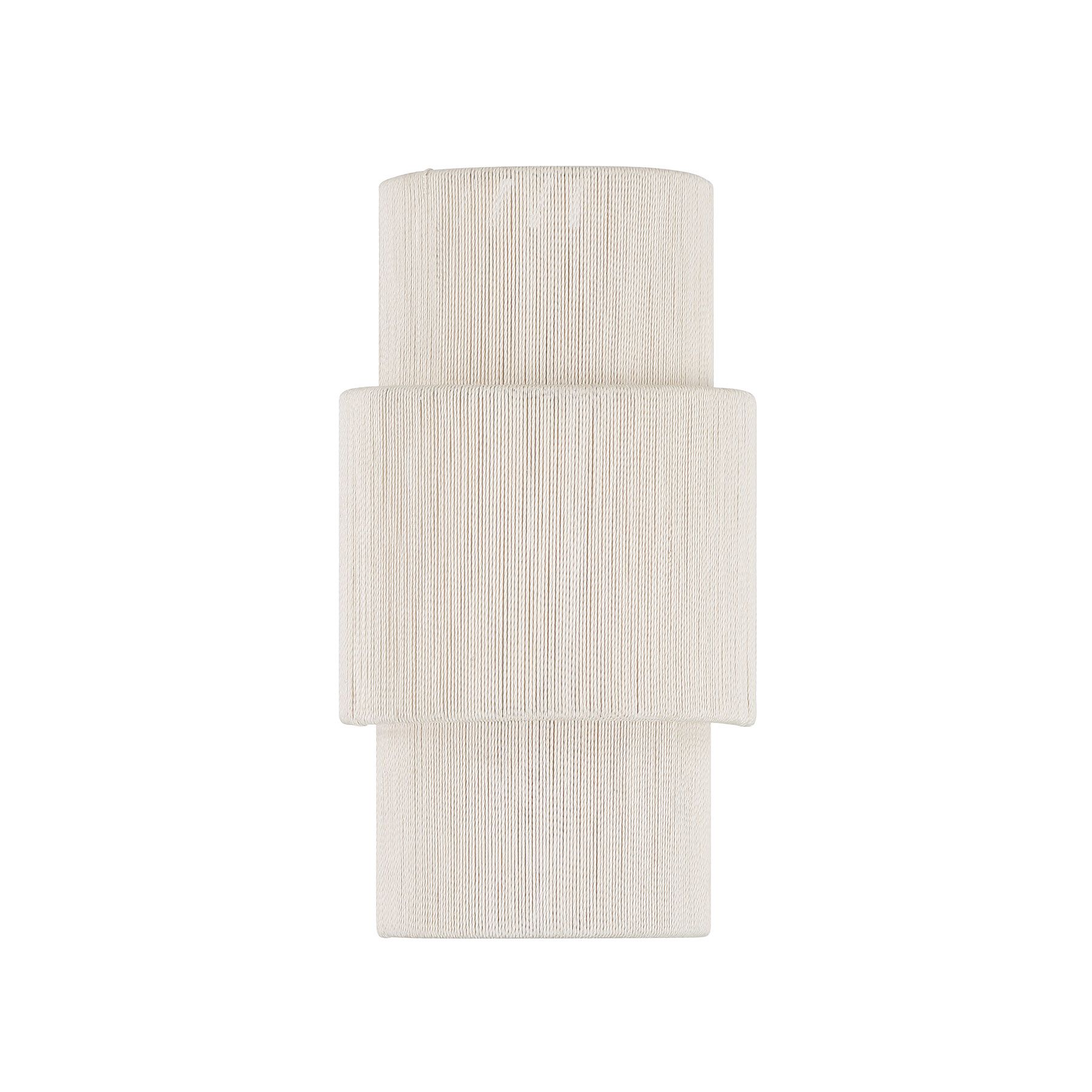 Image 2 Balthazar 14" High White and Natural Abaca LED Wall Sconce more views