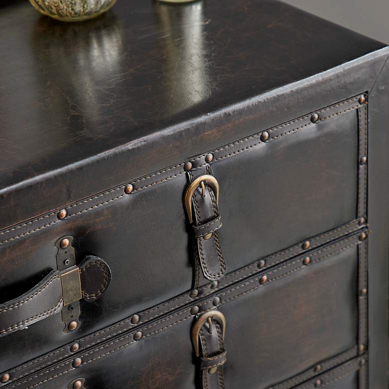 Image 3 Balthazar 35 3/4" Wide Black 5-Drawer Chest more views