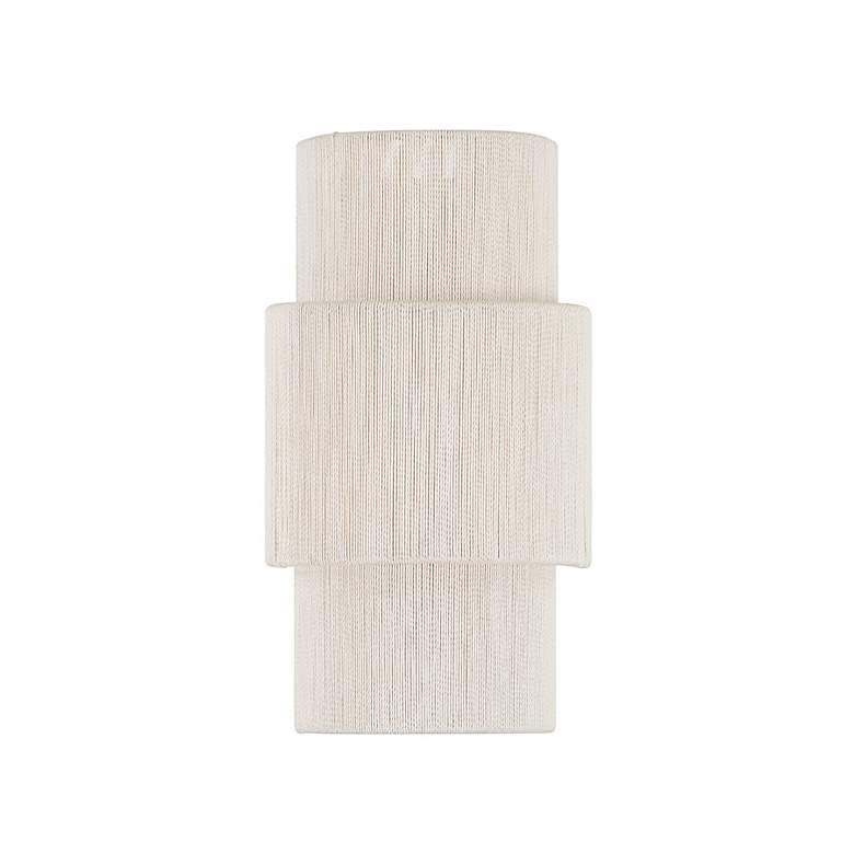 Image 2 Balthazar LED Wall Sconce in Natural Abaca more views