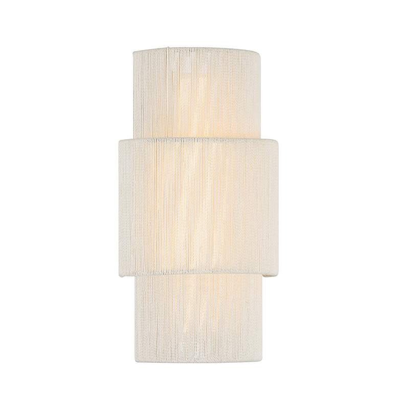 Image 3 Balthazar LED Wall Sconce in Natural Abaca more views