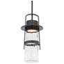 Thumbnail1 of Balthus 15 1/4" High Black LED Outdoor Hanging Light