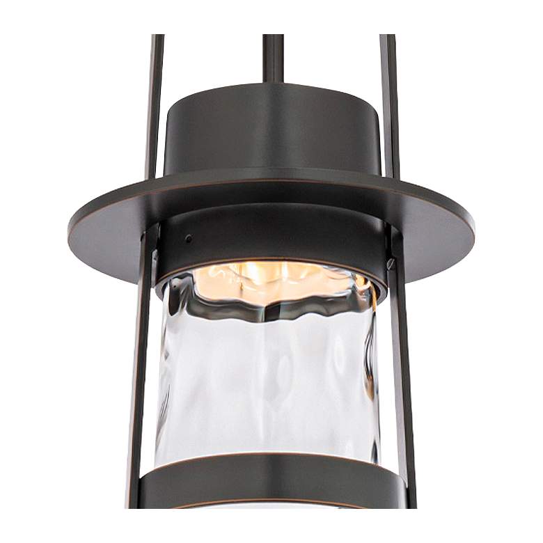 Image 2 Balthus 15 1/4" High Black LED Outdoor Hanging Light more views