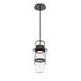 Thumbnail2 of Balthus 15 1/4" High Black LED Outdoor Hanging Light more views